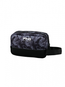 ACCESSORIES GB-C214 CAMO ROUND POUCH BLACK 35523-01